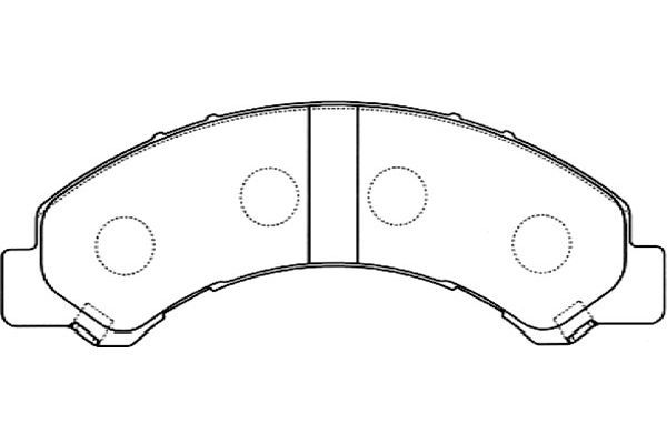 KAVO PARTS Комплект тормозных колодок, дисковый тормоз BP-3513